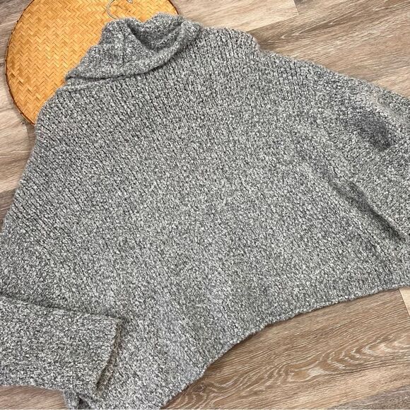 Free people BFF sweater in gray oversized cowl neck women’s size‎ S - Picture 2 of 7